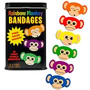 Rainbow Monkey Adhesive Bandages